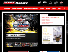 Tablet Screenshot of pbrmexico.com